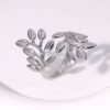 Silver Leaf Branch Ring - Stainless Steel Nature Inspired Jewelry