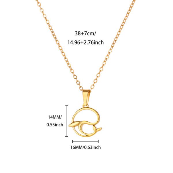 1990726212825255936 Gold Double Dolphin Circle Pendant Necklace | Ocean Charm Chain